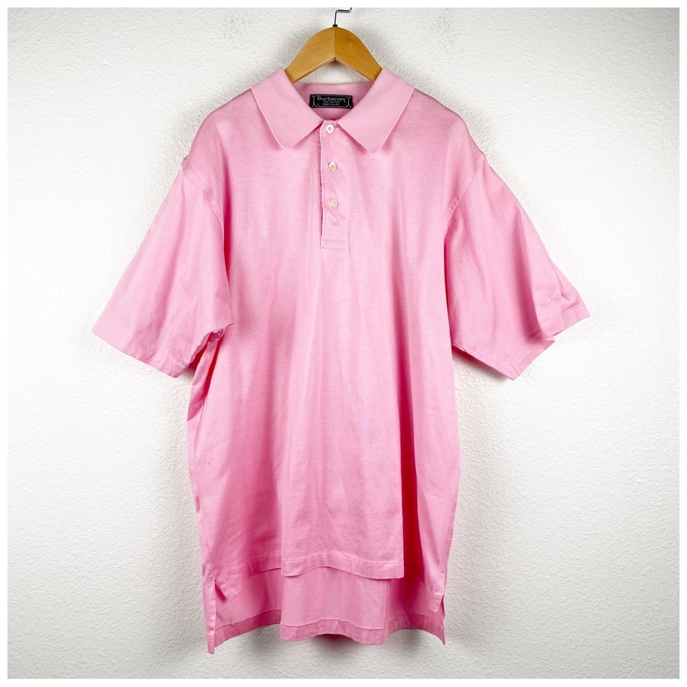 Burberrys Vintage Pink Polo Size Small